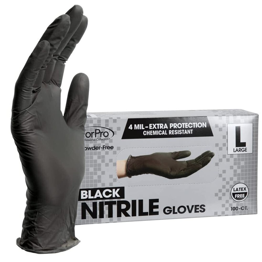 Disposable Nitrile Gloves, Resistant, -Free, Latex-Free, Non-Sterile, Food Sa...