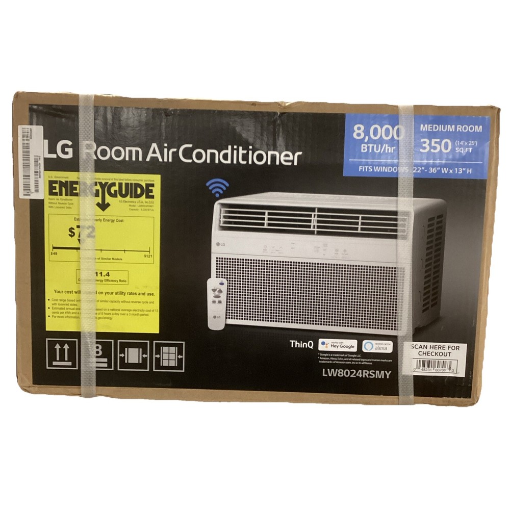 LG 8,000 BTU Smart Wi-FI Enabled Window Air Conditioner