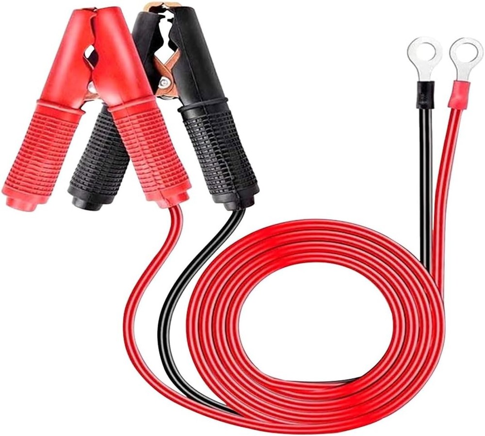 Battery Jumper Cables Alligator Clips 3.3FT 13AWG 2Pk
