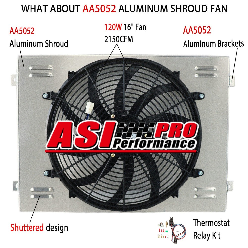 Aluminum Shroud Fan Relay For 1961-1966 1965 Chevy GMC C/K 10 20 30 Pickup CC284