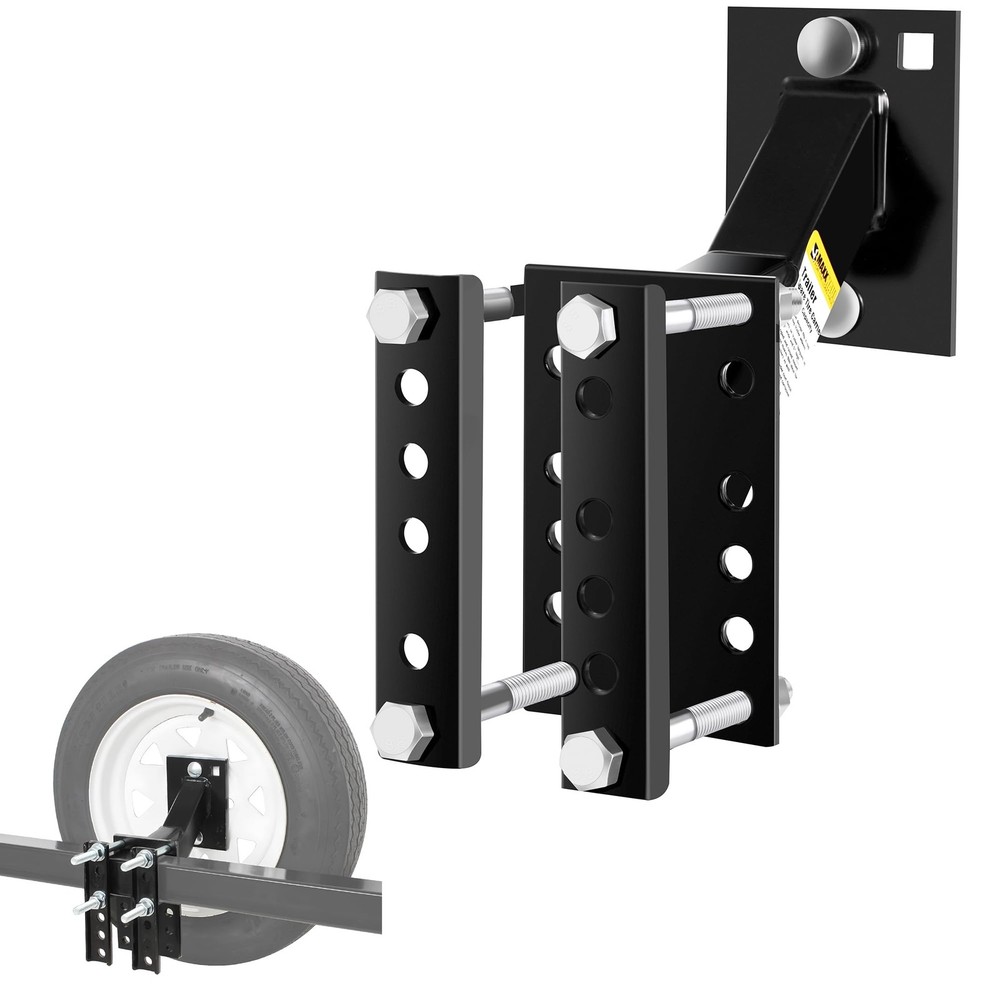 Heavy-Duty Spare Tire Carrier Mount for Utility Boat Trailer 4-Lug Bracket