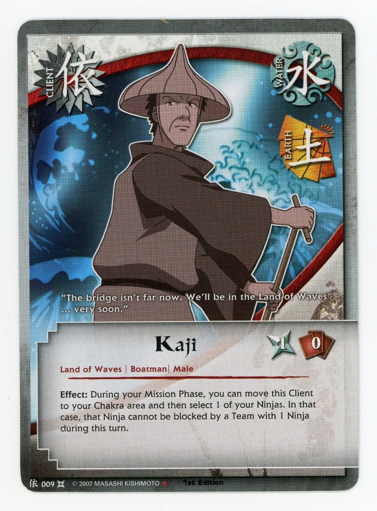 Kaji 009 Rare Naruto The Chosen Starter Deck Client Card