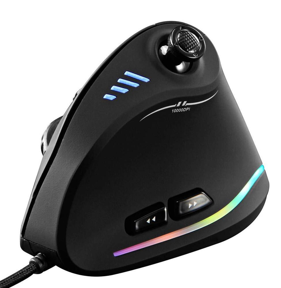 ZLOT RGB Wired USB Ergonomic Gaming Joystick with Programmable Laser Control