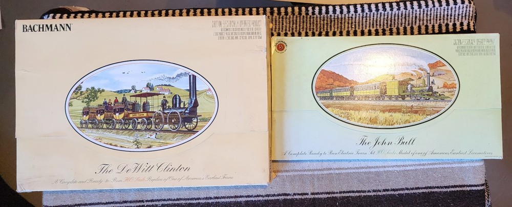 Vintage Bachmann HO Scale Train Sets The Dewitt Clinton & the John Bull v.g cond