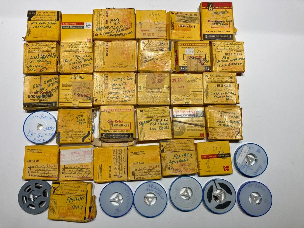 Vintage 1950's 60s KODACHROME Kodak 8mm HOME MOVIE Film Reel Lot