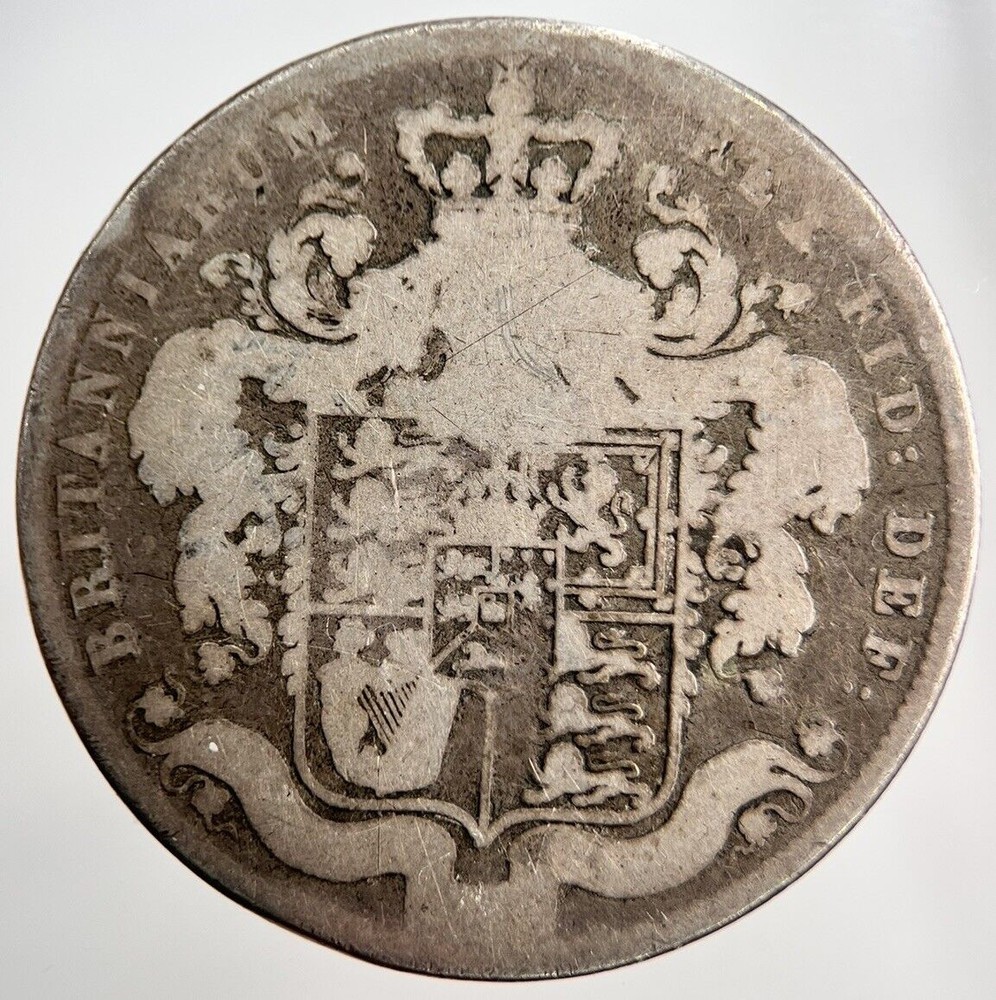 1825 George IV Silver Half-Crown Collectable Grade Coin a2484