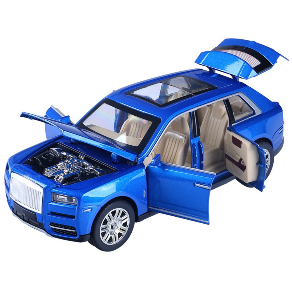 1/24 Sound&Light Model Car Pull Back Toy Vehicle Kids Gift Collection Display