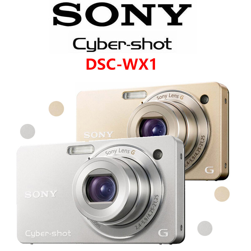 SONY Cyber-Shot DSC-WX1 Digital Camera 10.2MP Optical Zoom 5x Gold and Silver