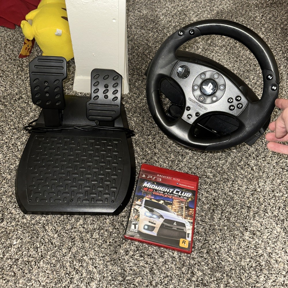 T80 Thrustmaster Racing Wheel And Pedals For Ps3/Ps4 Plus Midnight Club LA Ps3