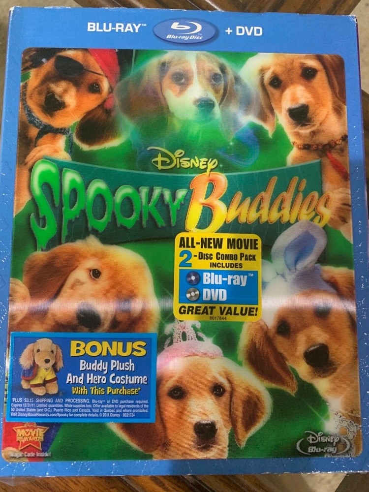 Spooky Buddies Blu-Ray and DVD 2-disc Combo (Brand new, never opened)