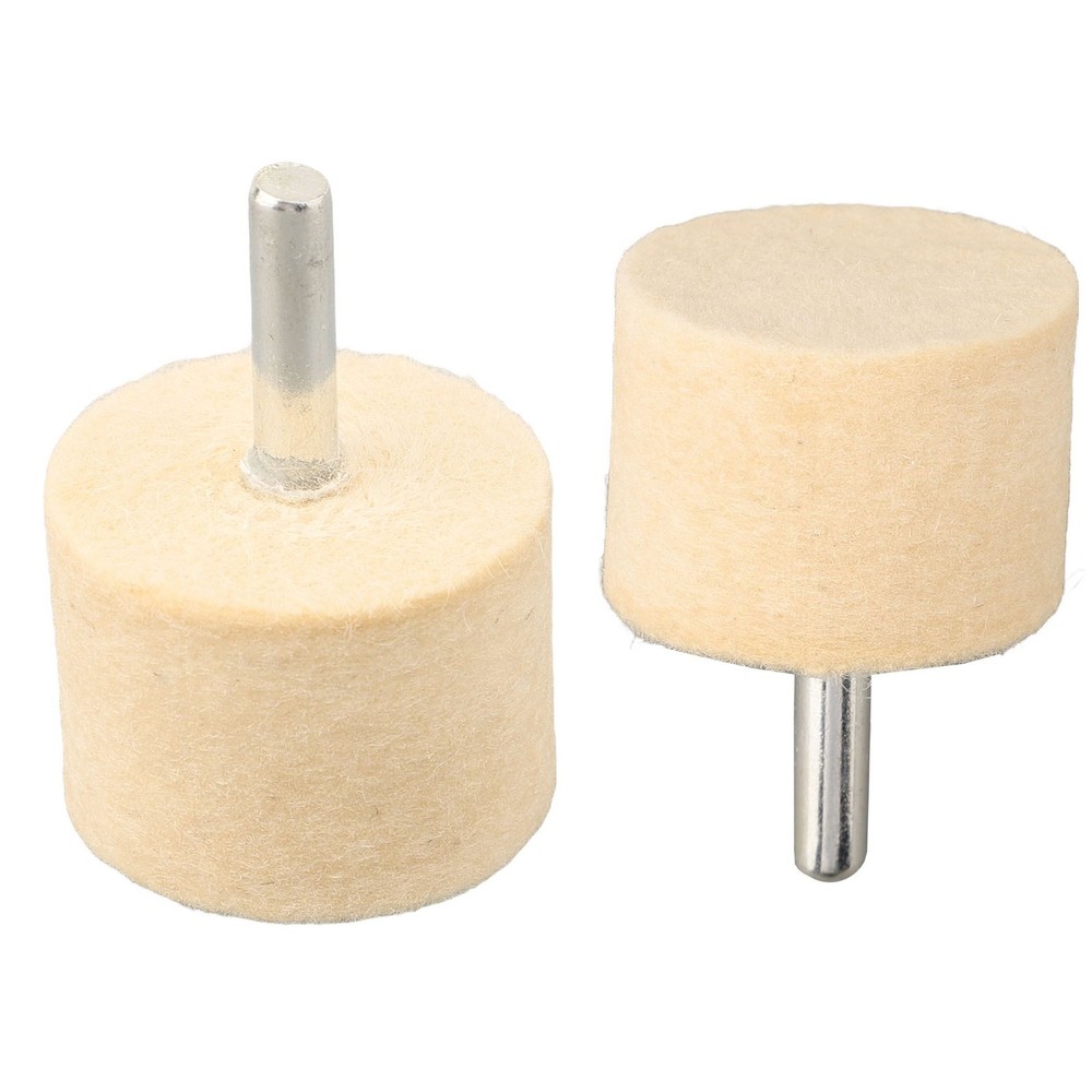 Wool Felt Mounted Polishing Buffing Wheel 6mm Shank Grinding Head Rotary Tools
