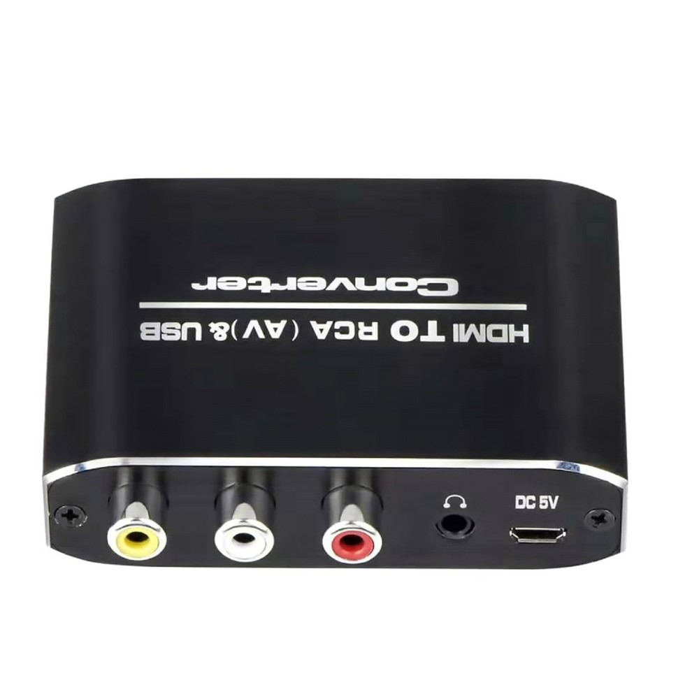 HDMI to RCA Converter 1080P AV CVBS Video Adapter for NTSC PAL Systems