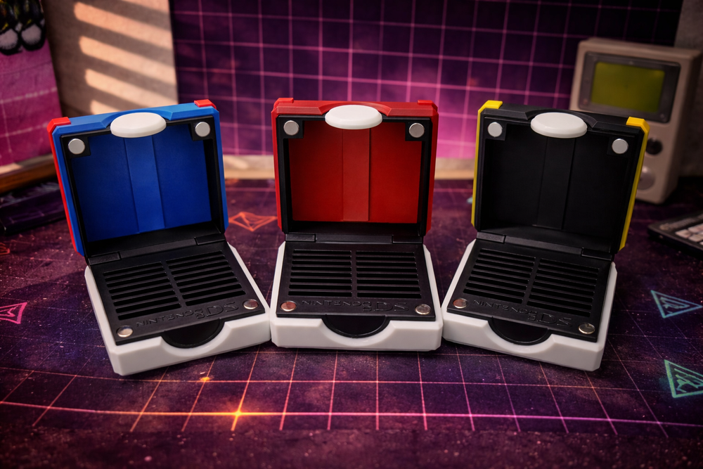 Poké Ball Nintendo DS 16 Cartridges Holder | Magnetic Game Organizer Stand