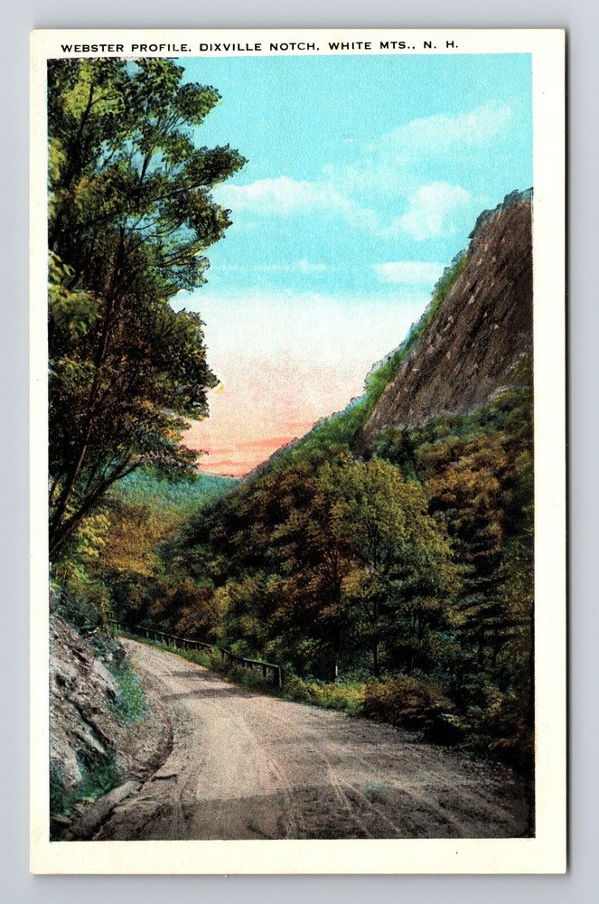 White Mountains NH-New Hampshire Webster Profile Dixville Notch Vintage Postcard
