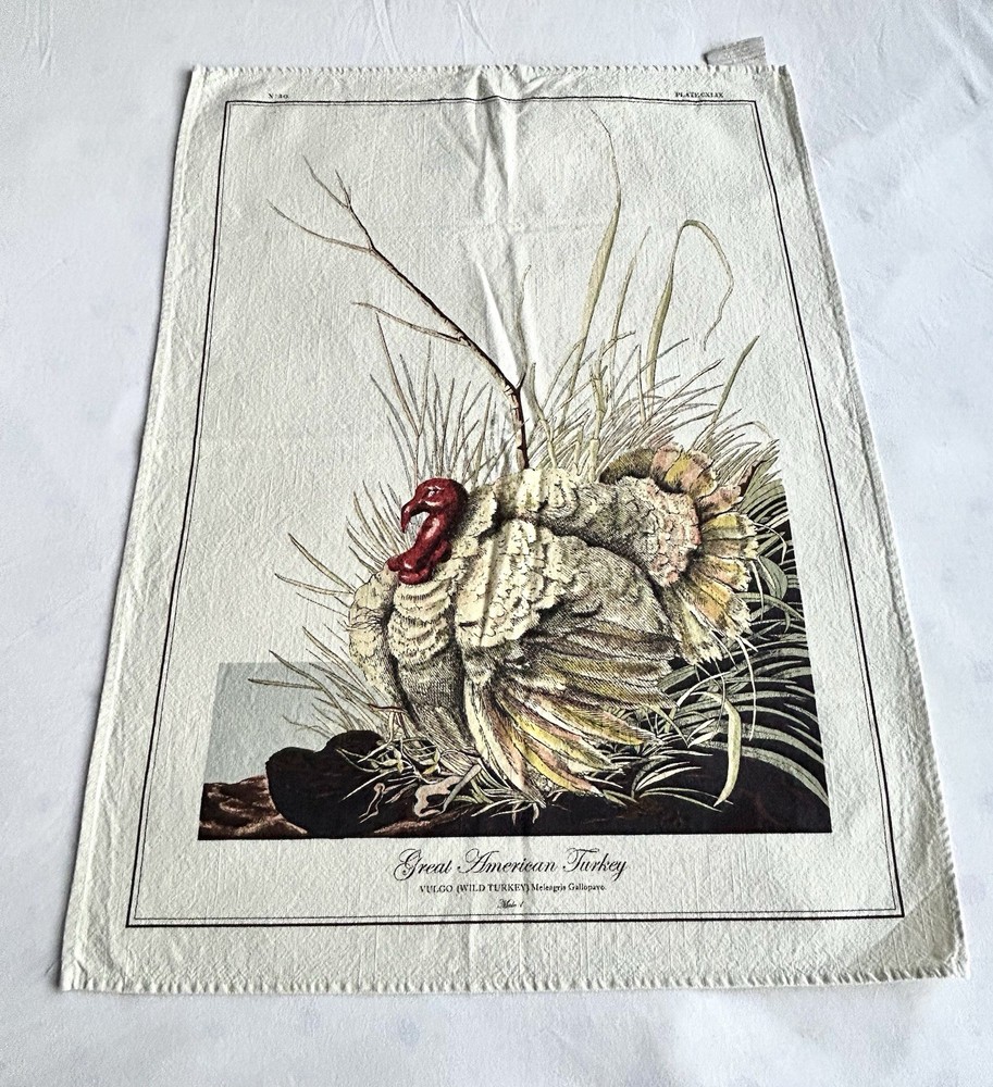 Williams Sonoma Great American Turkey Kitchen Dish Towel Cotton