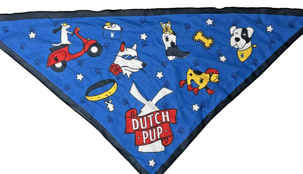 Dutch Bros Coffee National Dog Day Dutch Pup Blue Bandana Limited Edition 2025