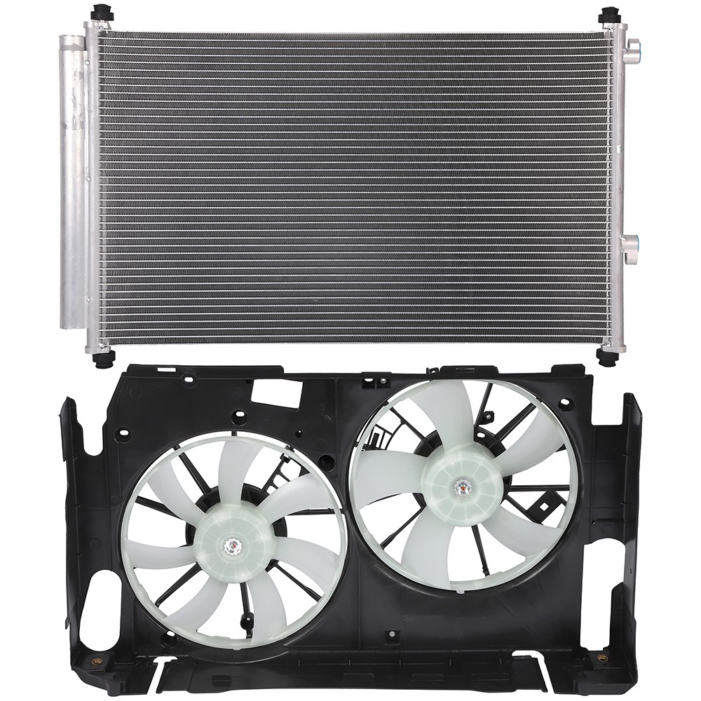 PICKOOR Electric AC Condenser Cooling Fan Kit For Toyota RAV4 2006 2007-2012