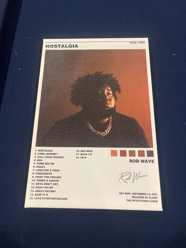 rod wave nostalgia album cover, no flaws whatsoever, perfect condition, #rodwave