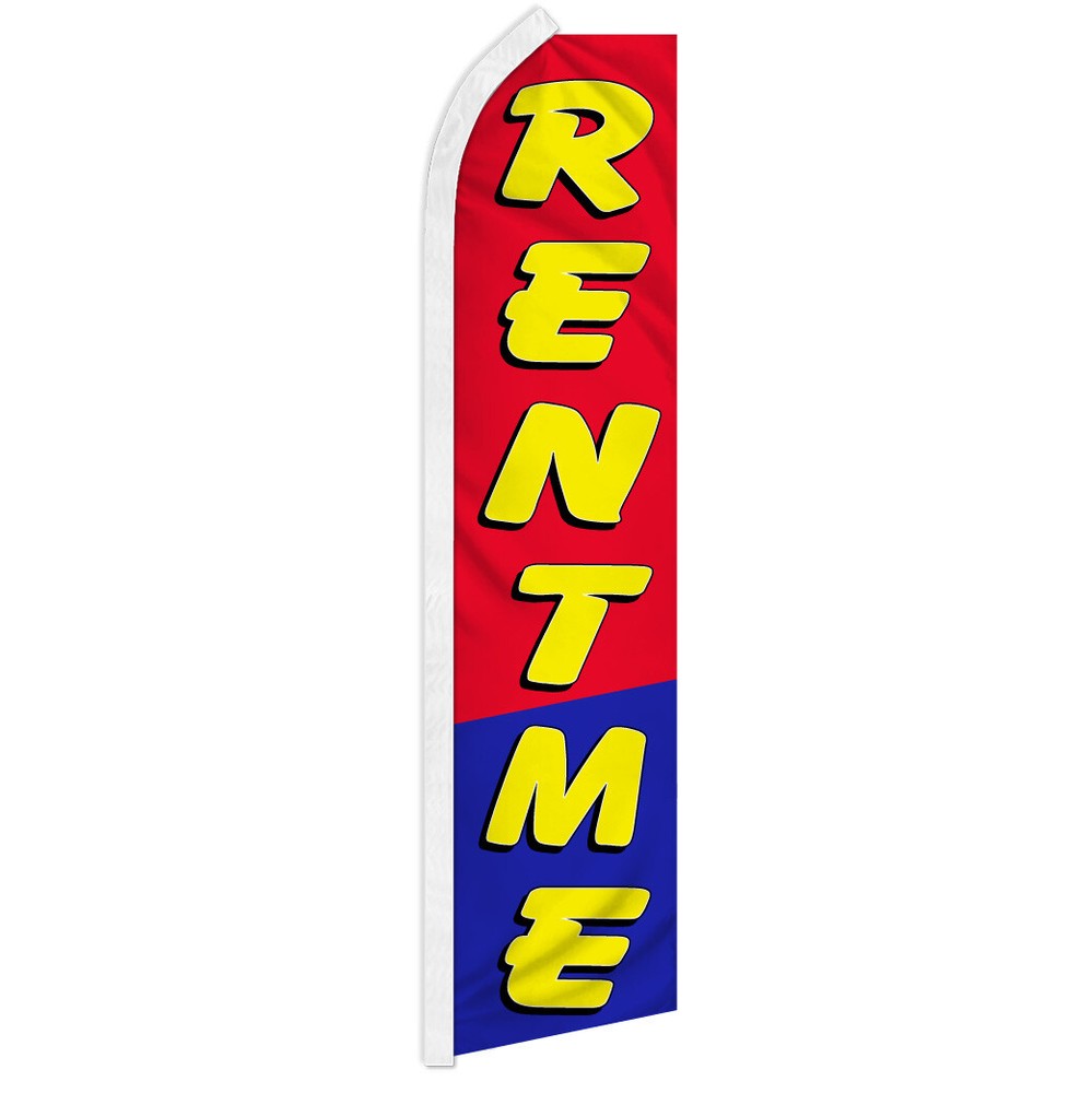 Rent Me Advertising Swooper Feather Flutter Flags - Eye-Catching Rental Solutions for Events, Promotions, and Brand Visibility