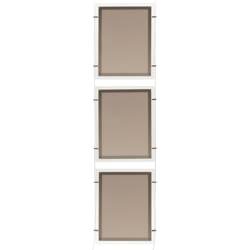 3PCS A3 Real Estate Window Hanging Led Backlit Picture Frame Display Sign Holder