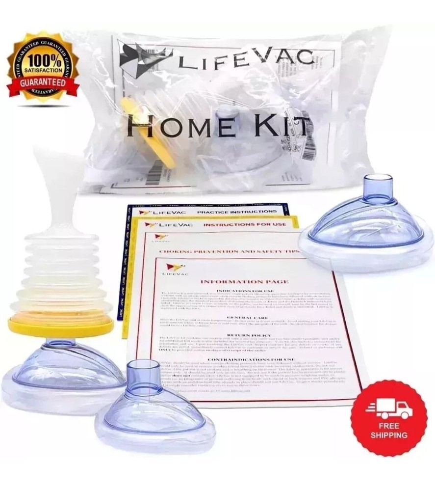LifeVac Portable Home Kit - First Aid Anti-Choking Device for Adult and Children