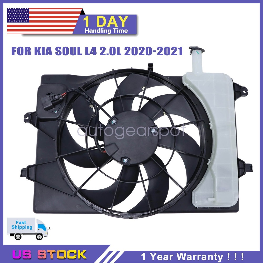 FIT Kia Soul 2.0L Radiator Cooling Fan 17091040/25380J3140 2020-2021 Models