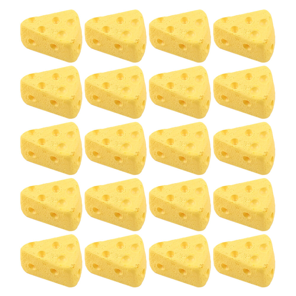50PCS Artificial Simulation Cakes Dessert Models Fake Cheese Fairy Garden Toys