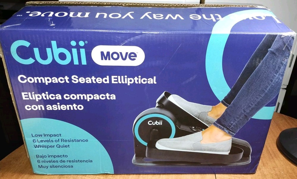 CUBII MOVE UNDER Desk Elliptical Bike Pedal Exerciser Portable Seated / Open Box