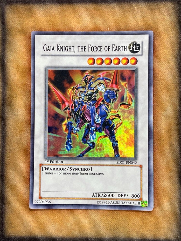 Gaiga Knight the Force of Earth 5DS1-EN042 Super Rare 1st Ed NM Yugioh Card