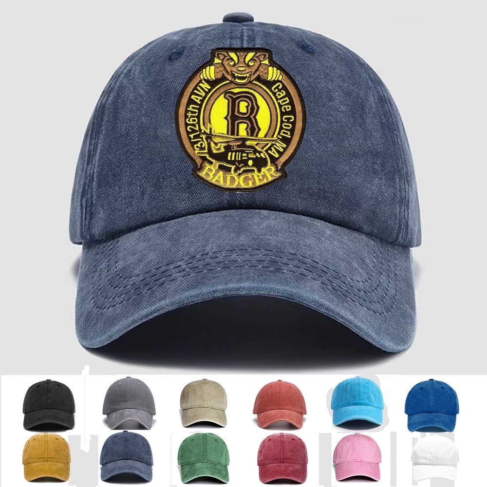 Custom Embroidered Hat 3rd Squadron 126th Aviation Regiment Badger, Veteran Cap