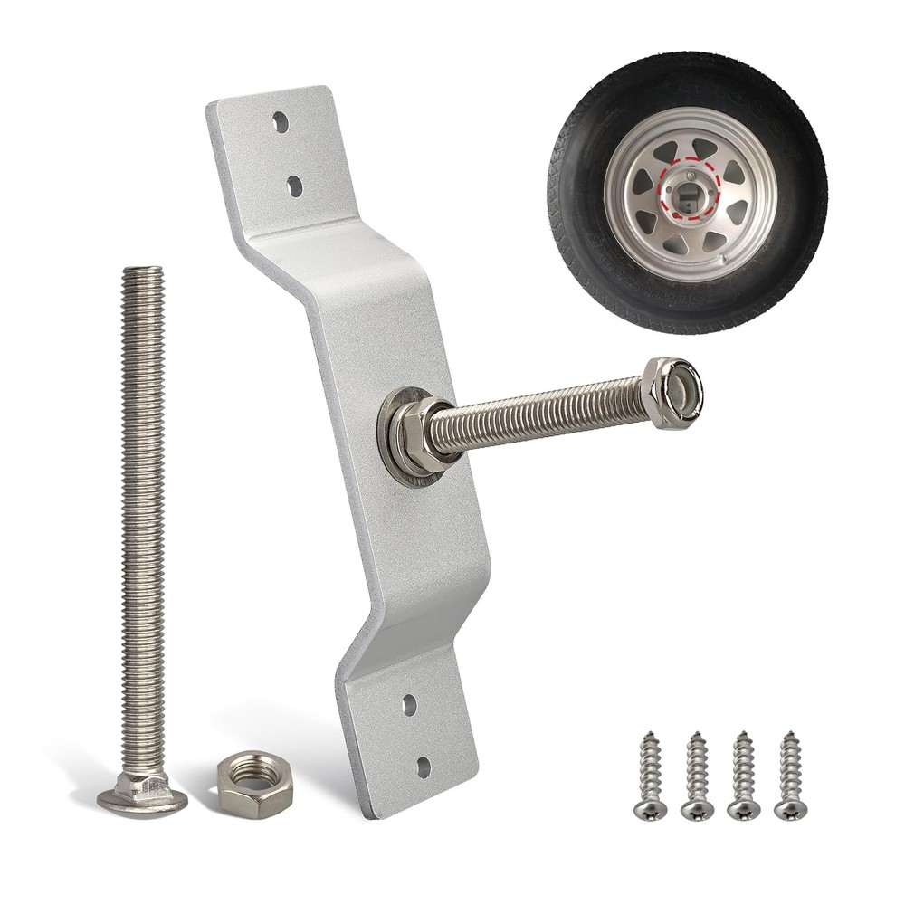 Spare Tire Carrier Wall Mount Bracket for Enclosed Trailers and Vehicles
