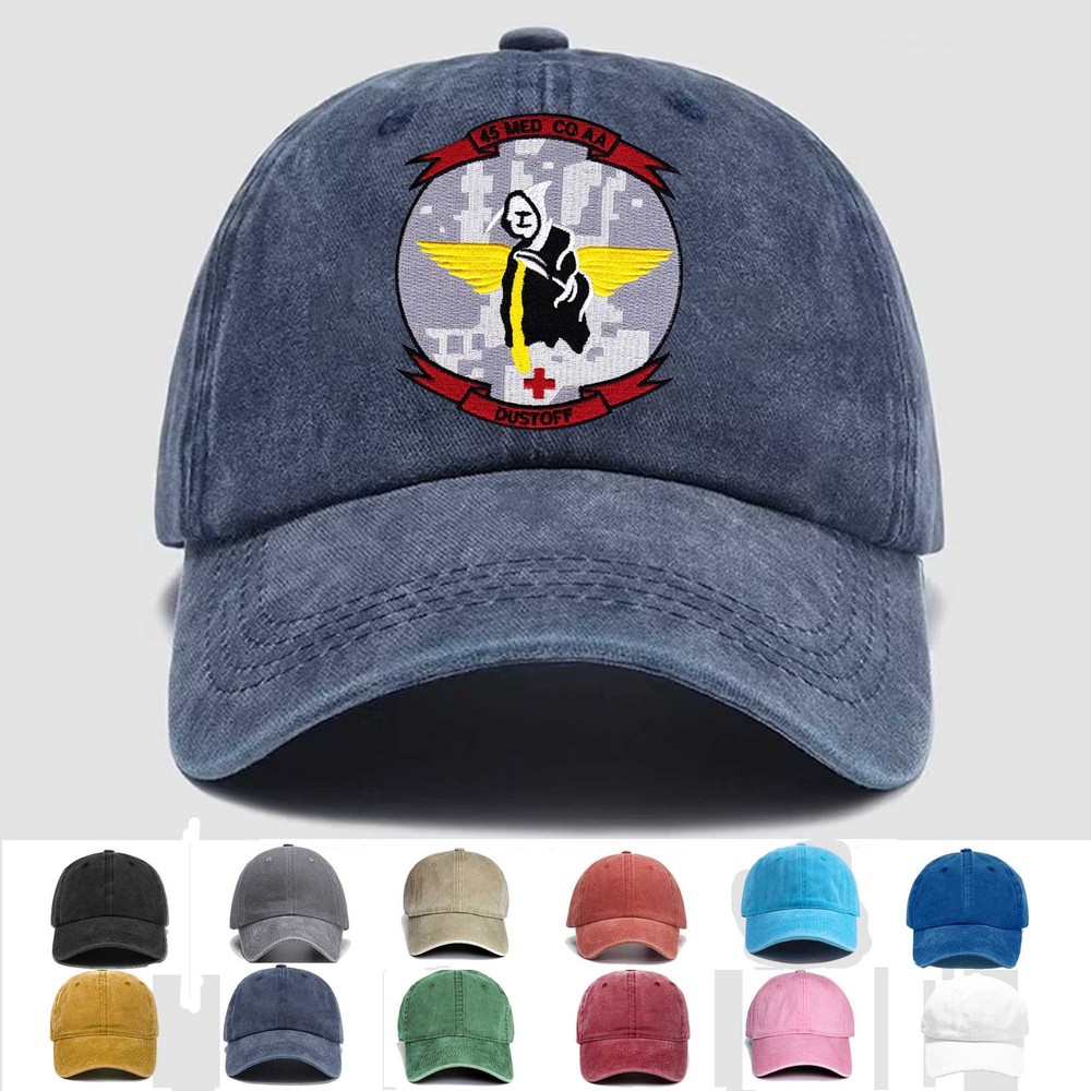 Custom Embroidered Hat 45th Aviation Medical Company Air Ambulance, Veteran Cap