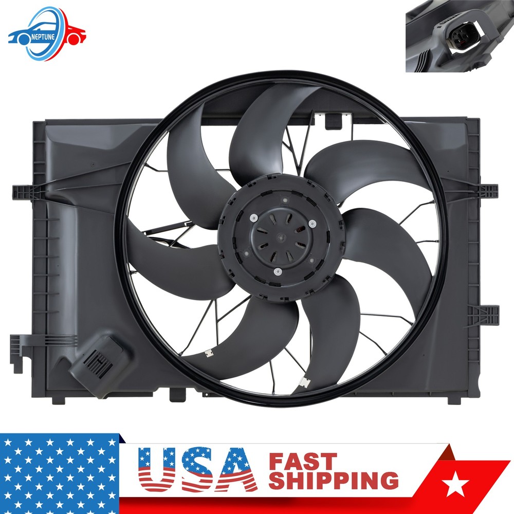 Radiator Cooling Fan For Mercedes-Benz CLK320 C230 C320 C350 C280 C32 AMG C240