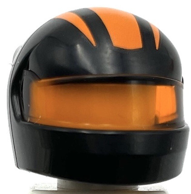 Lego New Black Minifigure Headgear Helmet Formula 1 with Molded Visor Part