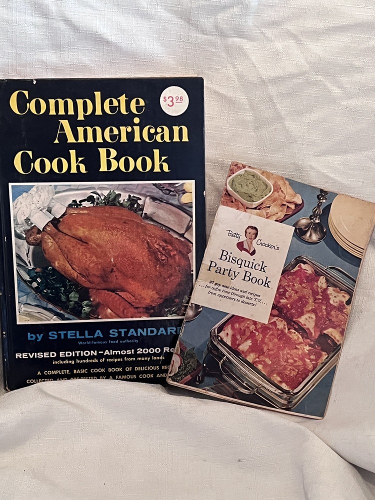 MCM Cookbook Set 1957 (Complete American Cookbook  & Betty Crockers Party Book)