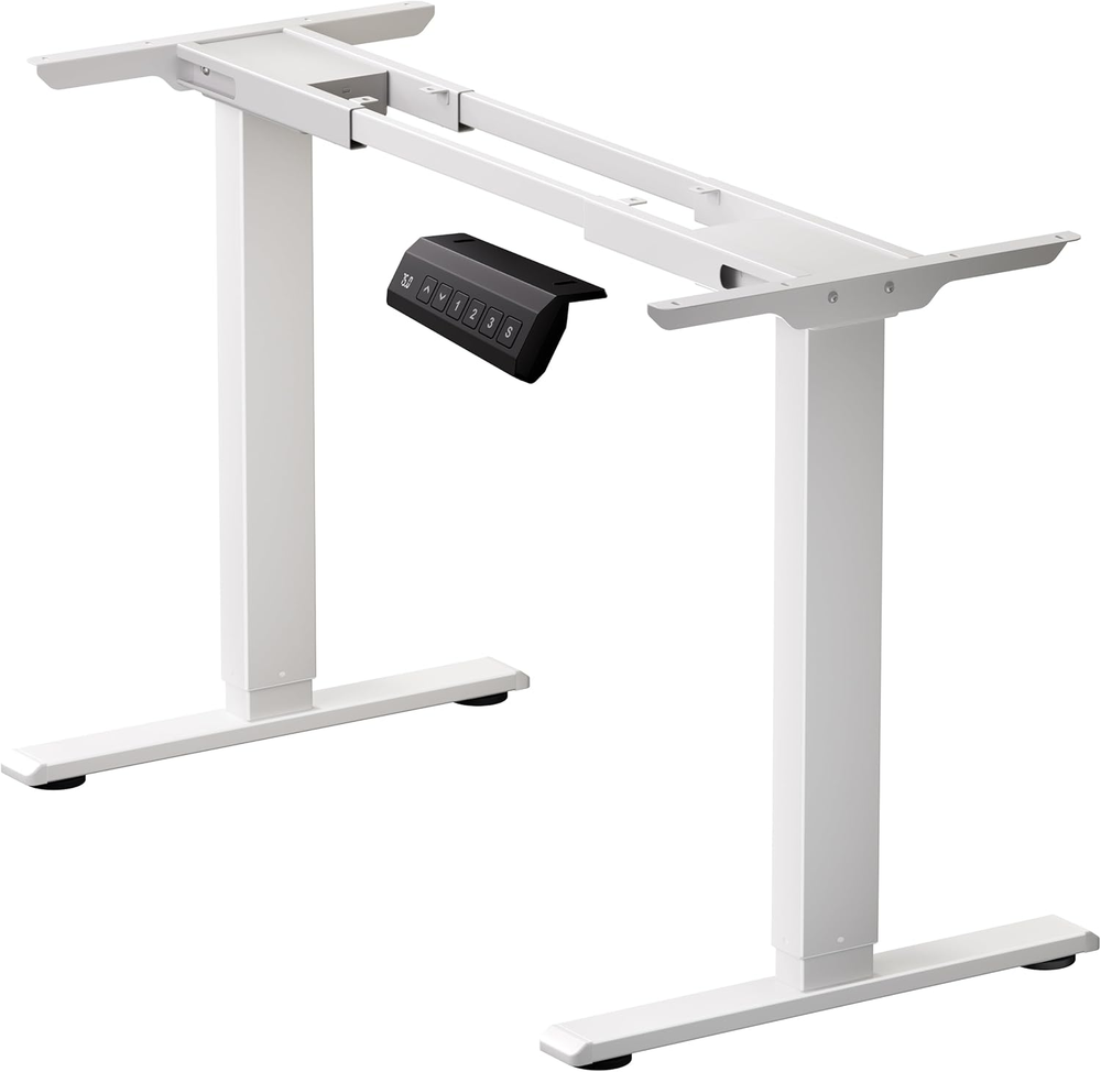 Dual Motor Electric Standing Desk Frame, Height Adjustable Table Legs for Max 44