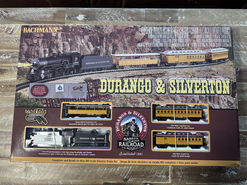 Bachmann Durango & Silverton HO Train Set Tested Working w/Track