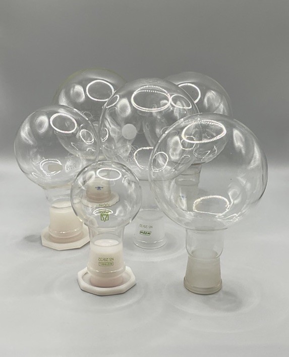 Laboratory jars / round flasks / 6 pieces / bundle