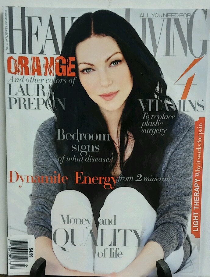 Healthy Living March April 2016 Laura Prepon Orange Black Energy FREE SHIPPING-image