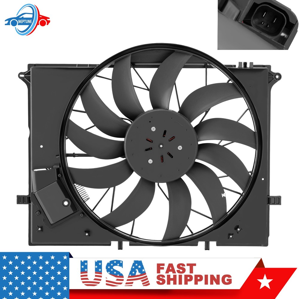 Radiator Cooling Fan Assembly For Mercedes-Benz CL500 CL600 AMG SL55 SL65 S430