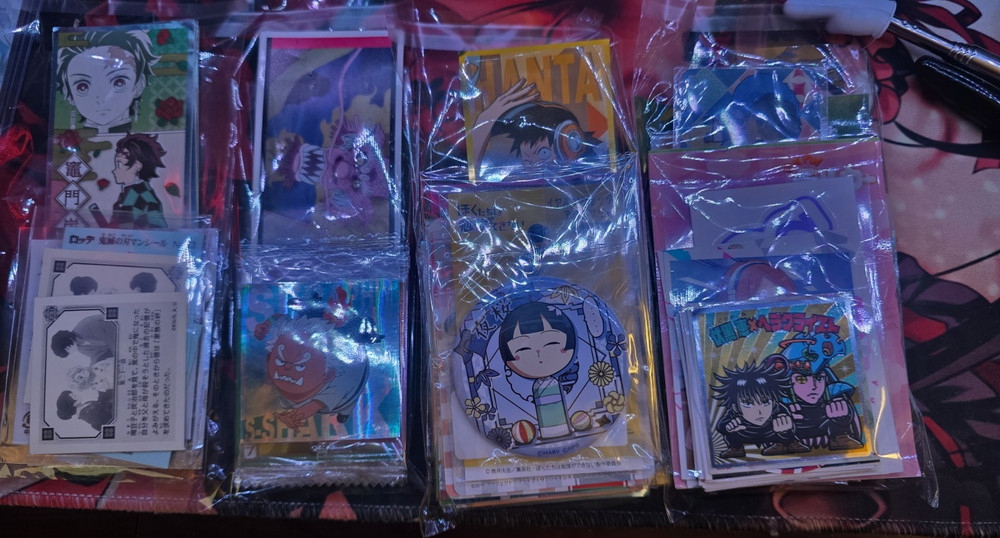 Anime Sticker/Miscellaneous item lot. READ DESCRIPTION