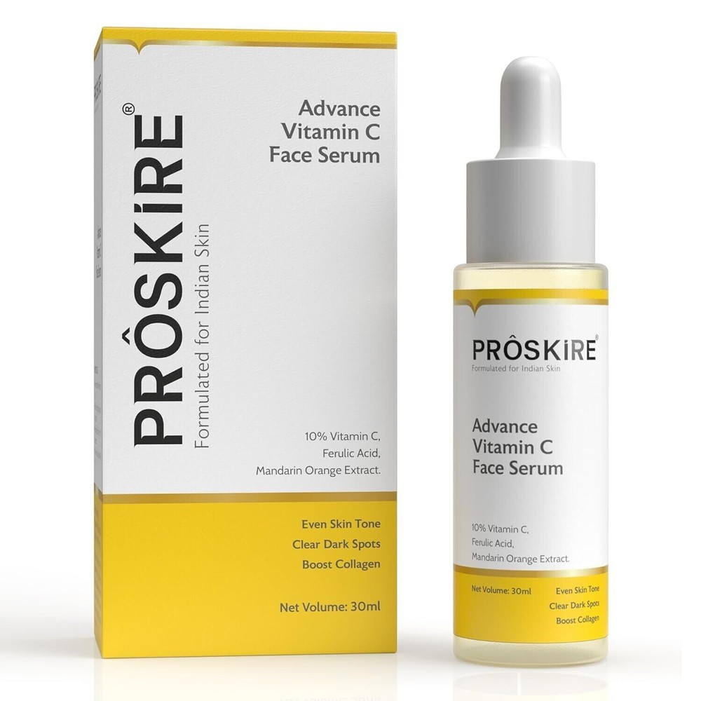 Proskire 10% Vitamin C Serum with Ferulic Acid for Brightening 30ml
