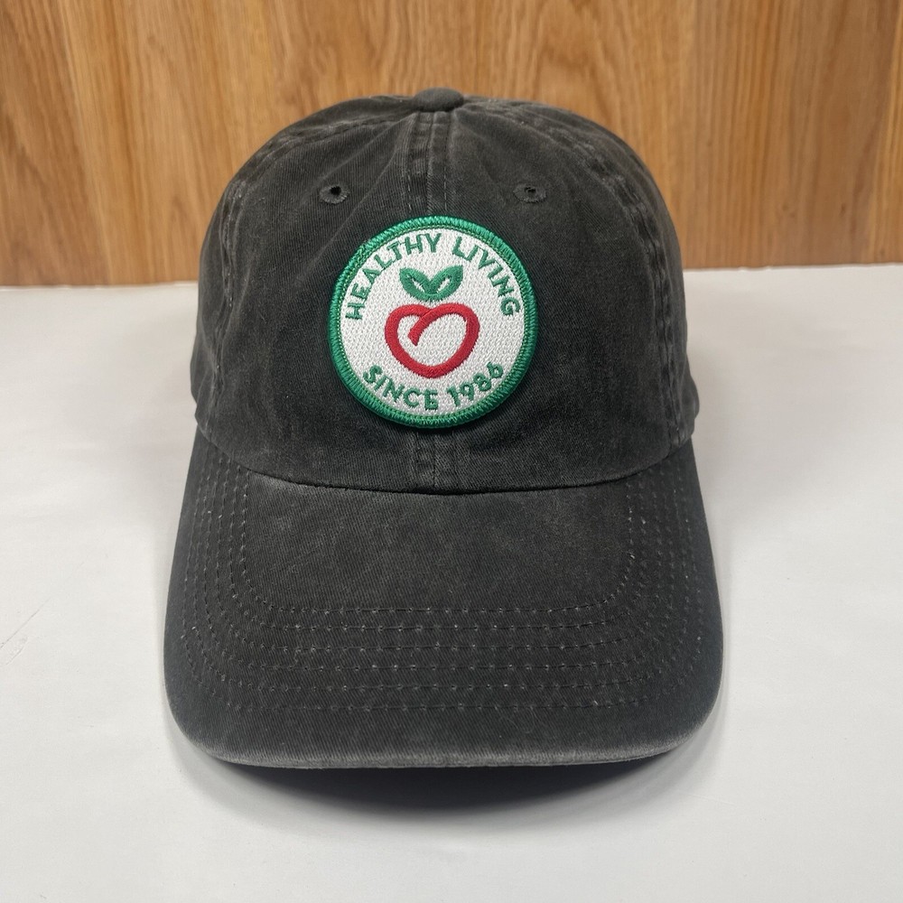 Port Authority Healthy Living Since1986 Adult Adjustable Baseball Hat Cap Black-image