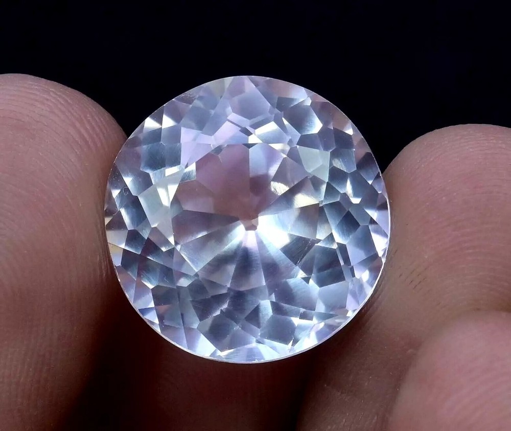 Natural Mexican White Danburite Certified Round Stunning Gemstone 9.46 Ct