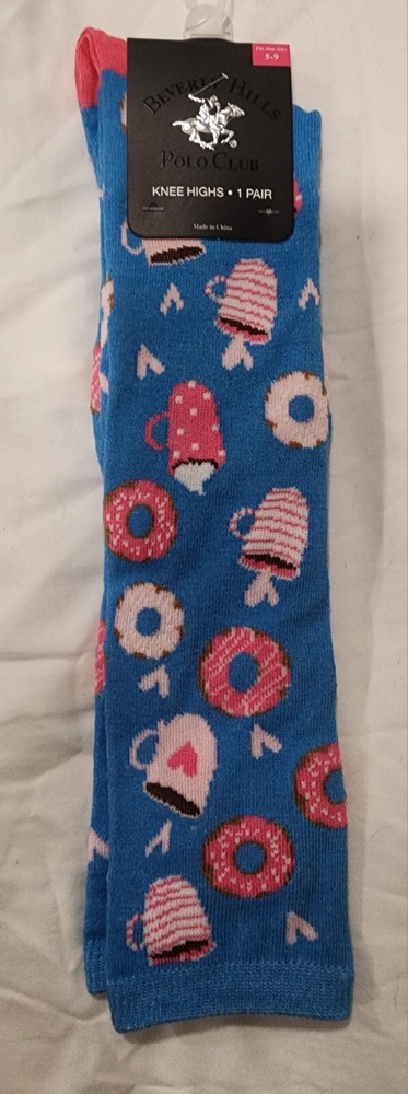 Polo Club Knee High Woman's Fun Socks Size 5-9
