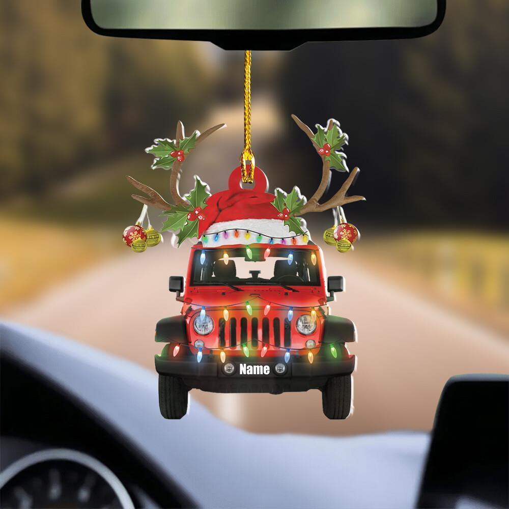 Personalized Car Ornaments for Christmas Tree  Christmas Ornament Gift For Car