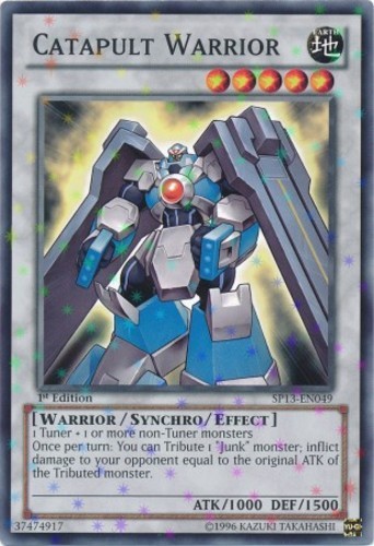 Catapult Warrior SP13-EN049 Starfoil Rare Unlimited Edition NM Star
