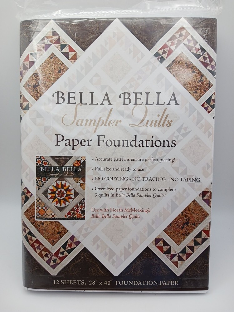 Bella Bella Sampler Quilts Paper Foundations Norah Mcmeeking 12 Sheets 27