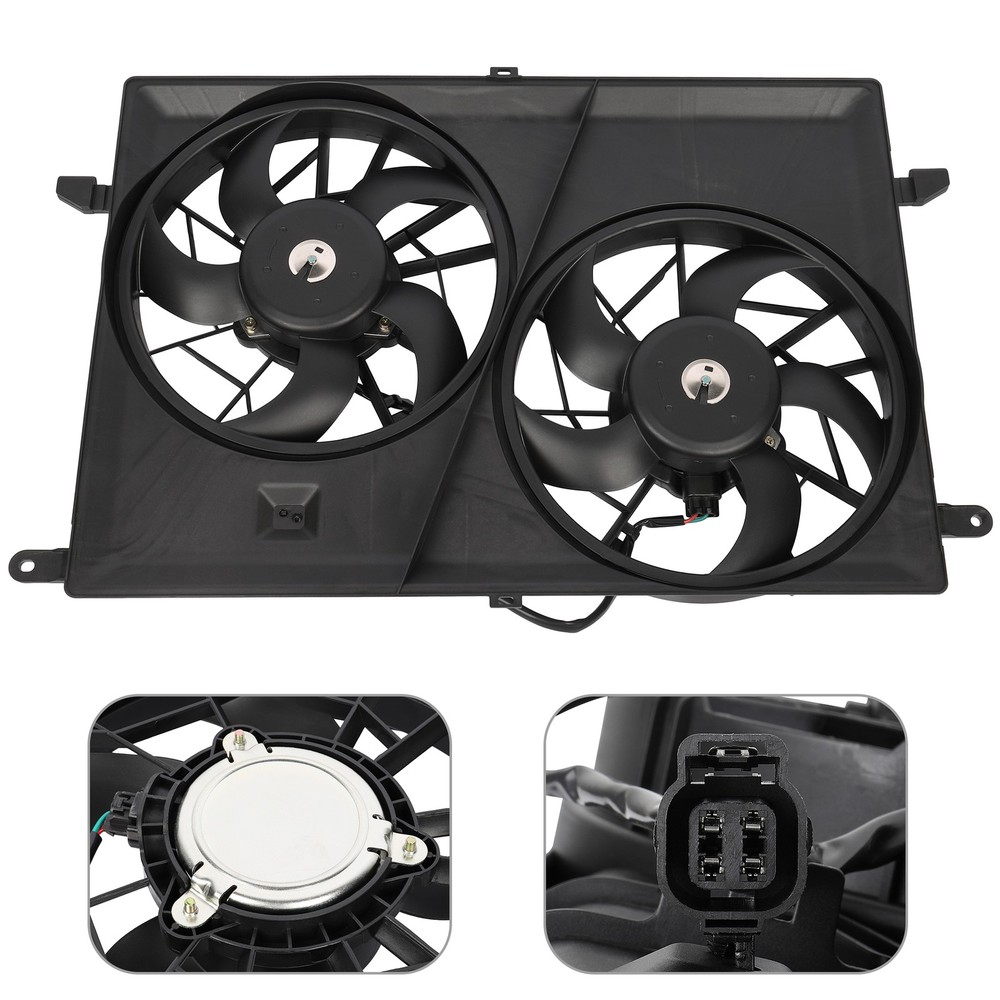 Radiator Condenser Cooling Fan Assembly For Chevrolet Traverse 2009 2010-2017