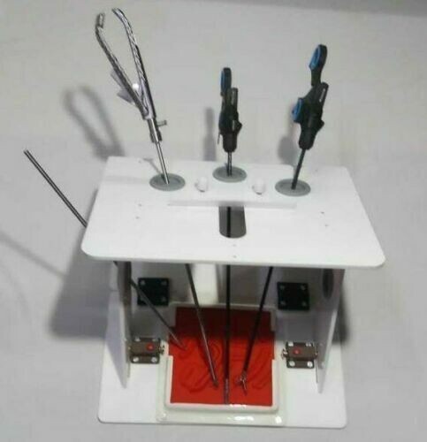 Laparoscopic Virtual Endo Trainer Box Suture Practicing Surgical Instruments Set